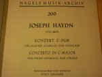 Haydn; Franz Joseph (1732-1809) - Konzert C-Dur fut Klvier (Cembalo) und Streicher (Herausgegeben von Horst Heussner)