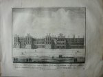 Schenck, Petrus [Pieter Schenk] - Het Hof der Keiseren en bygevoegde gebouwen op den Palatynschen berg 35. Originele kopergravure.
