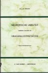 Wilde, G.J.S. - Neurotische labiliteit gemeten volgens de vragenlijstmethode