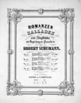 Schumann, Robert: - [Op. 45] Romanzen und Balladen für eine Singstimme mit Begleitung des Pianoforte. Heft I. Op. 45. Alt