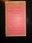 Aug. Vermeylen - Quelques aspects de la question des langues en Belgique.