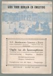 Allert de Lange 's Reisgidsen - (TOERISME / TOERISTEN BROCHURE) Gids voor Berlijn en omgeving ( met kaart