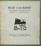 Werkman, H.N. (uitgever, vormgeving, druk); Wiegers, Jordens, et al. (houtsneden) - BLAD VOOR KUNST, November 1921