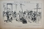 Braakensiek, Johan (1858-1940) - [Original lithograph/lithografie by Johan Braakensiek] Een deputatie van Mevrouw v. Kol c. s. naar Atjeh, 31 October 1897, 1 pp.