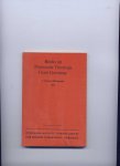 RAABE, OTTO (bearbeitet von ...) - Books on Protestant Theology from Germany - a Concise Bibliography