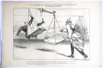 Braakensiek, Johan (1858-1940) - [Original lithograph/lithografie by Johan Braakensiek] De verwerpingen der credieten voor het Ministerie van Koloniën door den Duitschen Rijksdag, 10 Juni 1906, 1 pp.