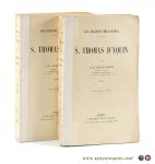 Sertillanges, A. D. - S. Thomas d'Aquin. Quatrième Édition. [ 2 volumes ].