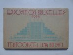 -. - Exposition Bruxelles 1935, série D/ reeks D. 10 Cartes vues a déplier/ 10 ontvouwbare zichtkaarten.