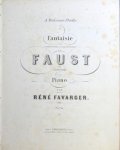 Favarger, René: - Fantaisie sur le choeur des soblats et le choeur des vieillards de Faust de Gounod : pour piano Favarger, René: - Fantaisie sur le choeur des soblats et le choeur des vieillards de Faust de Gounod : pour piano