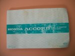  - Honda Accord instruktieboek, 4 talig