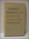 Komrij, Gerrit. - schip De Wanhoop - Gedichten 1964-1979