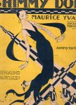  - Shimmy Doll, een foxtrot, gecomponeerd door Maurice Yvain. Bladmuziek met een jugendstil-ontwerp van Roger de Valerio (werkelijke naam Roger Laviron) (Rijsel, 1886 - Parijs, 1951), een Franse illustrator, ontwerper en kunstschilder die vooral ...