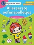 Oefenboek met stickers - Allereerste oefenspelletjes (3-4 j.)