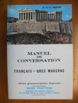 Morer A.et R. - Manuel de Conversation Francais- Grec Moderne