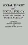 Aage Sorensen - Social Theory and Social Policy