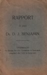 Kersten, Ds. G.H. - Kersten, Ds. G.H.-Rapport in zake ds. D.J. Benjamin