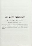 Crombie, John. - Yes, let's imagine! What might have been another Kickshaws publishing event.