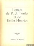 Toulet, P.-J. & Émile Henriot - Lettres de P-J. Toulet et de Émile Henriot *SIGNED*