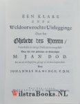 Dod, John [Jan] - [1549 - 1645] - Een klare ende Weldoorwrochte uitlegginge over het Ghebedt des HEEREN. Voordesen in eenige predicatien voorgestelt door den seer geleerden en Godtsaligen Mr. Jan Dod