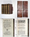 BONAFOUS, ABBÉ DE FONTENAY, LOUIS ABEL DE (attributed to), - Esprit des livres défendus, ou Antilogies philosophiques; ouvrage dans lequel on a recueilli les morceaux les plus curieux & les plus intéressans sur la religion, la philosophie, les sciences & les arts, extrait des livres philosophiques les p...