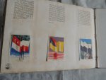 L. Hopmans - Vlaggen van alle landen, plaatjesalbum compleet 117 afbeeldingen