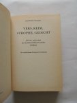 Stummer / Peltzer - Reim und Verslehre - ein Lehr- und Lesebuch über das Handwerkliche der deutschen Sprache Dichtkunst - Vers, Reim, Strophe, Gedicht  / Der treffende Reim - Wörterbuch der Endreime