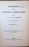 G. B. Mainwaring and Albert Grünwedel - Dictionary of the Lepcha-Language