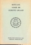  - Rituaal voor de eerste graad