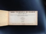 Klionova, Olga et Thommeret, L., - 4000 Verbes Russes classés en 160 séries, accompagnés de leurs formes principales de conjugaisons, substantifs, adjectifs correspondants, etc., textes accentués et traduits, par Olga Klionoff,... et L. Thommeret. 1e mille