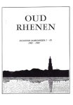 Diversen - Oud Rhenen Register Jaargangen 1-10 (1981-1991)