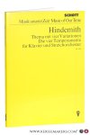 Hindemith, Paul. - Thema mit vier Variationen. Die vier Temperamente für Klavier und Streichorchester (1940) Theme and Four Variations. The Four Temperaments for Piano and Strings (1940). Studien-Partitur Edition Schott 6309.
