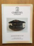  - 3 Auction Catalogues Christie's London: Japanese Works of Art, 7 March 1988 - 17 June 1988 - 10 November 1988