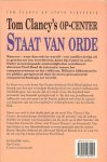 Clancy, Tom .. Vertaling Jan Smit - Op-Center. Staat van Orde