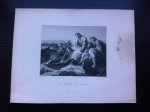 Oude 19e eeuwse litho - The Mourning over Jerusalem