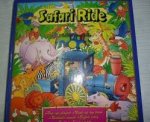  - Safari Ride - with Toy Train + Fold Out - Pop Up Story Book.
