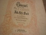 Bach; J. S. (1685-1750) - Concert in C dur fur 2 Claviere  //  Concert in C moll fur 2 Claviere  (herausgegeben von F.C. Griepenkerl)