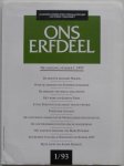 Deleu Jozef, Niessen Frits - Ons Erfdeel Algemeen Nederlands tweemaandelijks Cultureel Tijdschrift 36e jaargang 1993 nummer 1