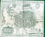  - Boekhandel Coebergh, Haarlem. Reproductie van een plattegrond van oud-Haarlem.