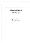 Neeff, Jean de (inleiding) - Moderne Brabantse Wandtapijten te Amsterdam  12-11 / 2-12 / 1973