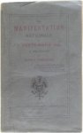 Arthur Verhaegen - La manifestation nationale du7 septembre 1884 a Bruxelles