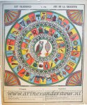  - [Antique game, board game, Chromolithography] Uilenspel (Owl game), published ca. 1833-1911.