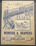 N.N. - Albion 1894 Catalogue Agricultural machinery Mowers and turnip machines
