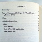 Gray, Douglas - The Oxford Book of Late Medieval Verse & Prose (ENGELSTALIG)