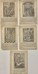 Christoffen van Sichem II (c.1581-1658) - Antique book illustrations | Ten Biblical illustrations [Bibels tresoor]/Tien bijbelse illustraties, published 1646, 5 pp.