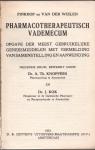 Pinkhof, H. & P. van der Wielen - Pharmacotherapeutisch Vademecum