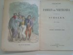 n.n. - Verzameling van Fabelen en Vertelsels ten dienste der Scholen. Met 12 Plaatjes. achtste omgewerkte druk