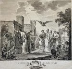 Mattheus De Sallieth (1749-1791), after Jean Humbert (1734-1794) - Antique print, engraving | De Gelukkige dag, published 1788, 1 p.