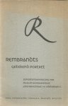 Muller, M. - Rembrandts getekend portret - zomertentoonstelling 1958