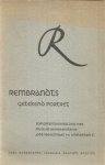 Muller, M. - Rembrandts getekend portret - zomertentoonstelling 1958