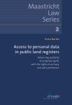 Anna Berlee 166197 - Access to Personal Data in Public Land Registers balancing Publicity of Property Rights with the Rights to Privacy and Data Protection